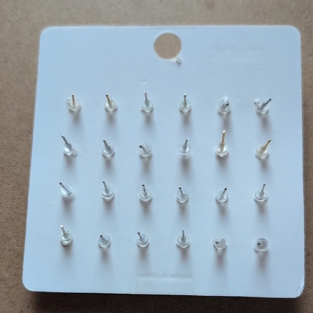 Gold and Multi-Shaped Earrings Set